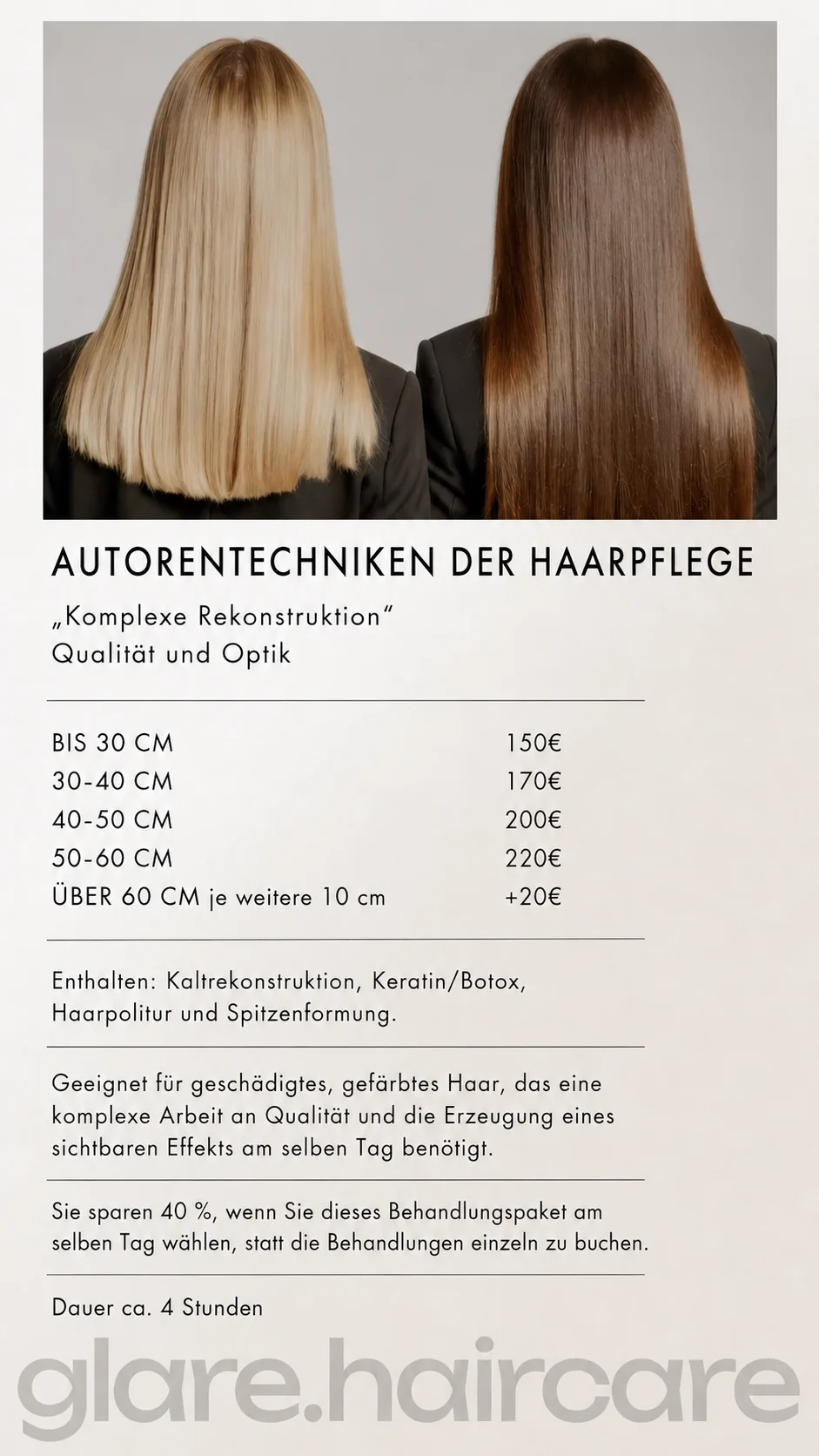 Autorentechniken der Haarpflege – Komplexe Rekonstruktion